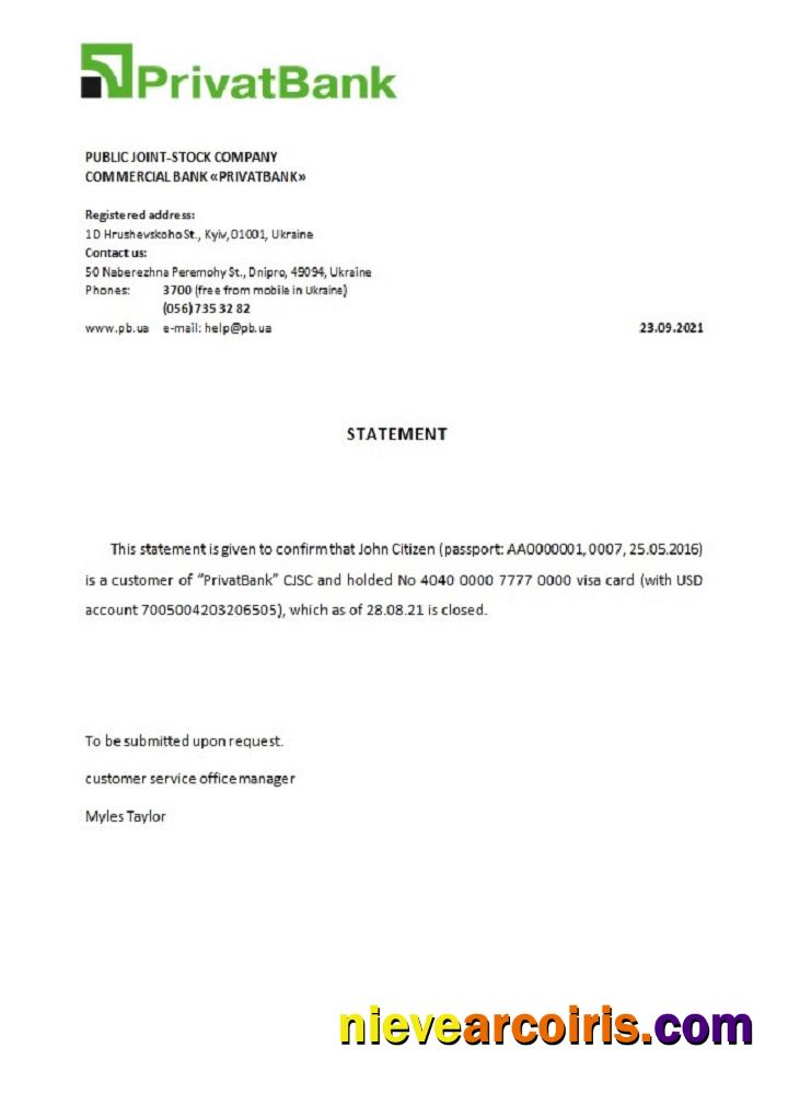 Ukraine Privatbank closure reference